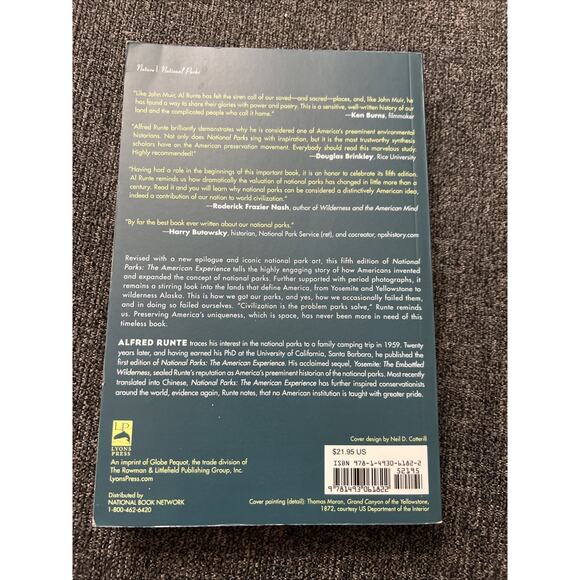 National Parks The American Experience by Alfred Runte Softcover 2022 - Picture 2 of 15